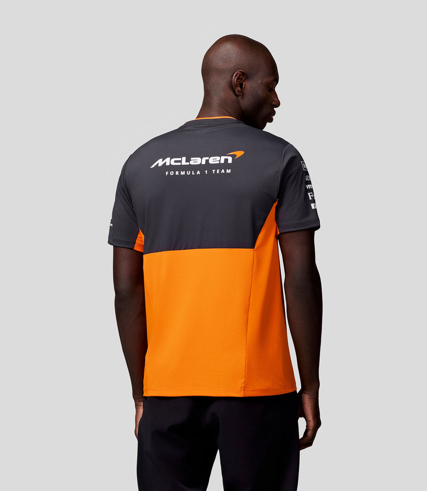 Mens Official Teamwear Set Up T-Shirt Formula 1 - Papaya/Phantom